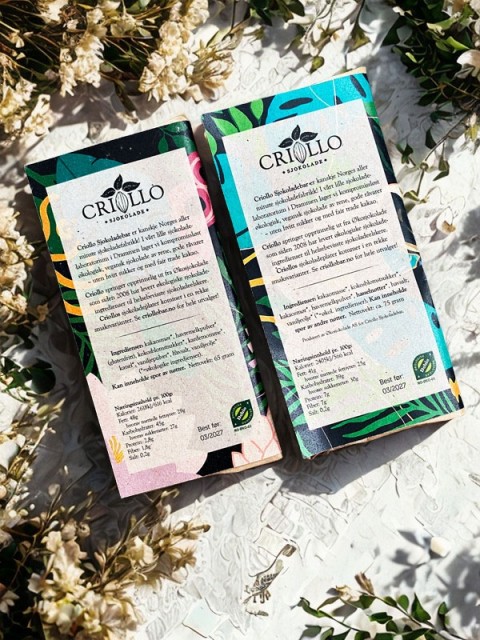 Baksiden på de to variantene.